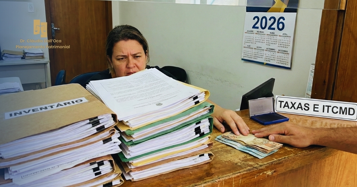 Quanto do patrimônio da sua família vai ficar no balcão do cartório?