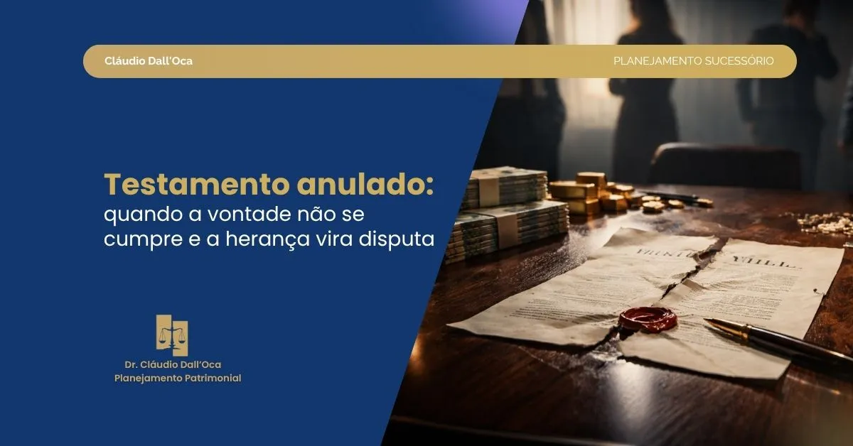 Anulação de testamento: em quais casos ocorre e como isso impacta o inventário