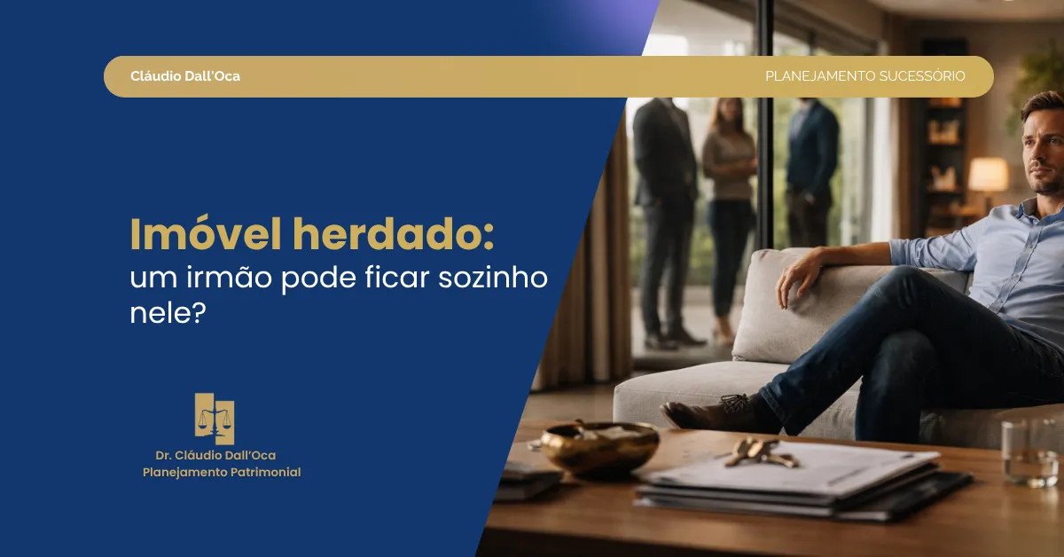 Irmão pode morar sozinho em imóvel herdado? Entenda direitos, riscos e quando há “aluguel”