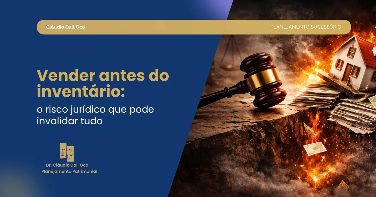 Vender bens antes do inventário: riscos jurídicos e o que diz a lei