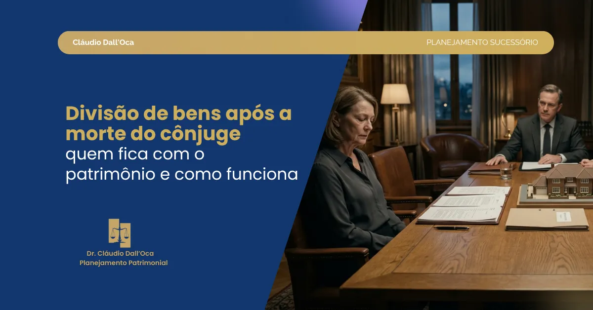 O que acontece com os bens quando um dos cônjuges morre? Entenda a divisão na prática