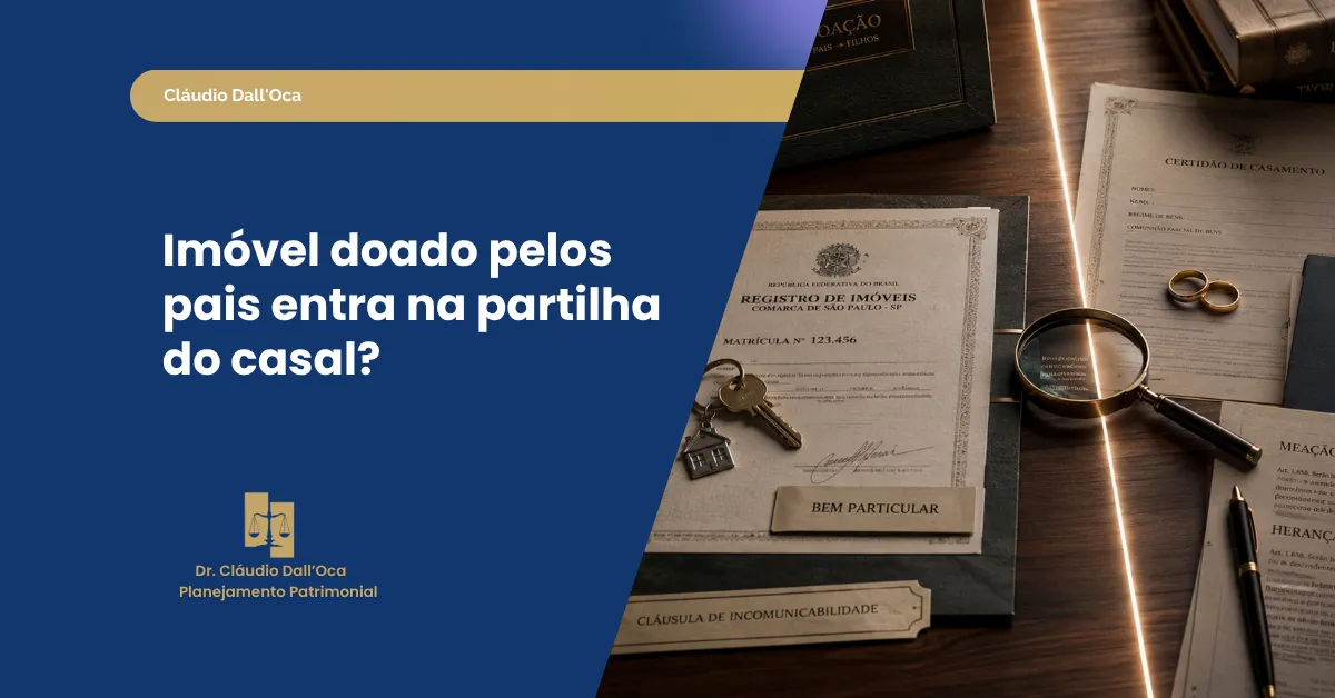 Ganhei um imóvel dos meus pais: preciso dividir com meu marido?