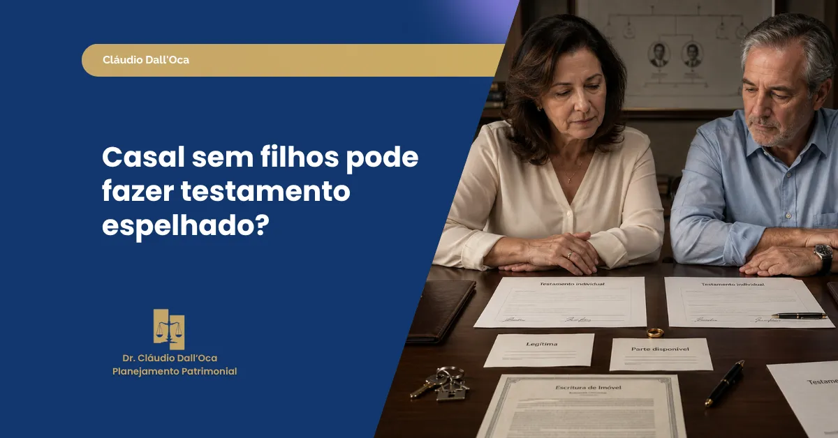 Testamento espelhado entre cônjuges: quando vale