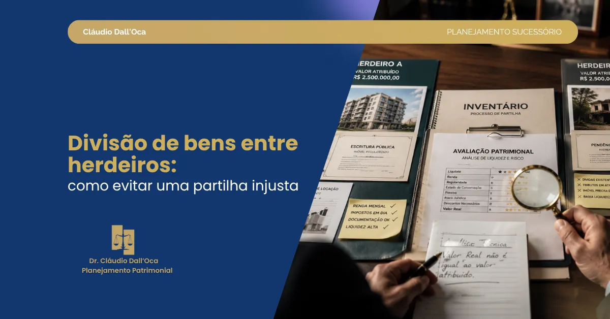 Como dividir bens entre herdeiros com uma avaliação correta