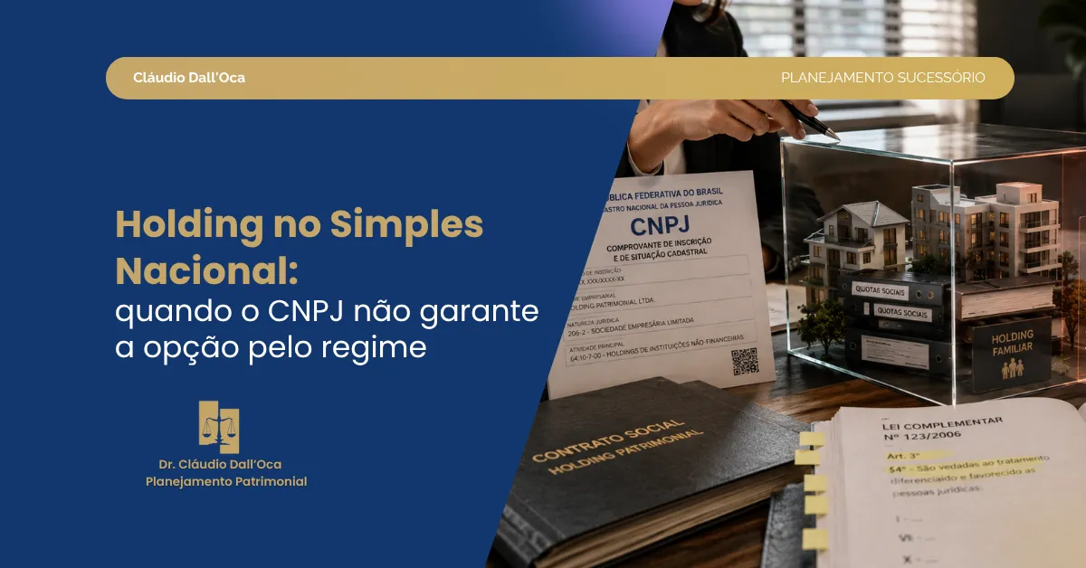 Holding pode ter CNPJ no Simples Nacional? Entenda quando há risco