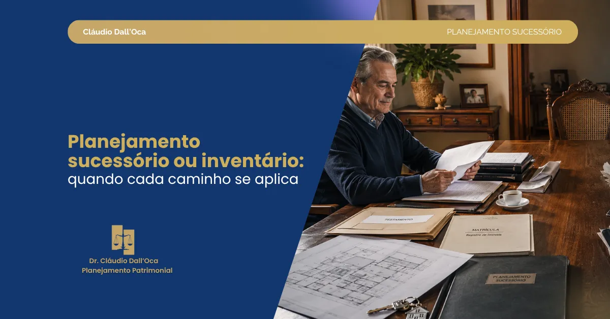 Planejamento sucessório x inventário: diferenças, limites e riscos