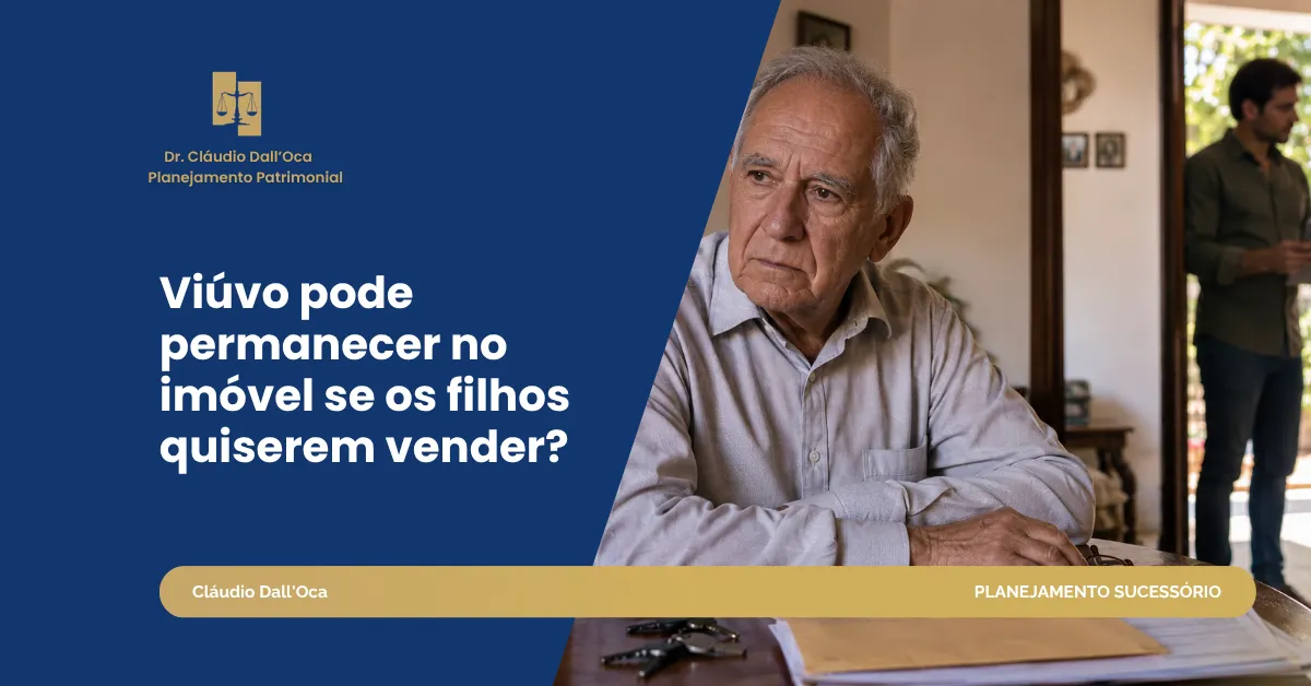 Filhos podem vender o imóvel ocupado pelo viúvo? Limites do direito real de habitação