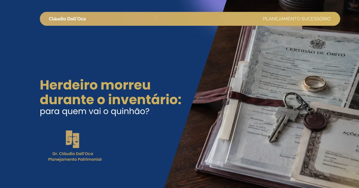 Quem recebe a parte do herdeiro que morreu durante o inventário?