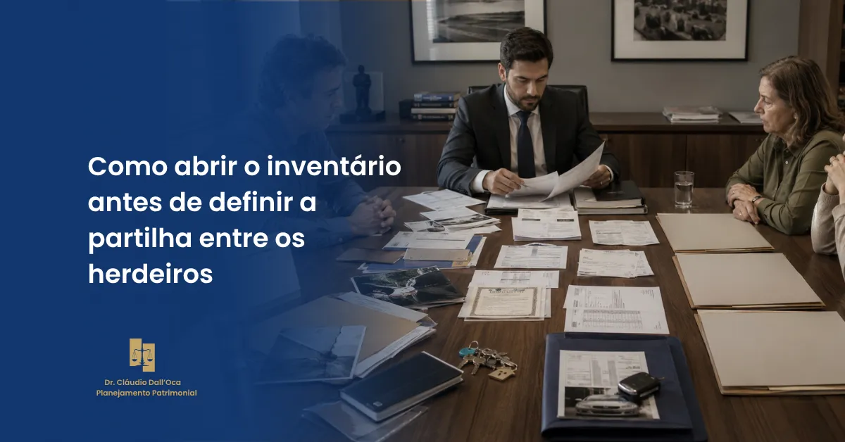 É possível iniciar o inventário antes de decidir a partilha?