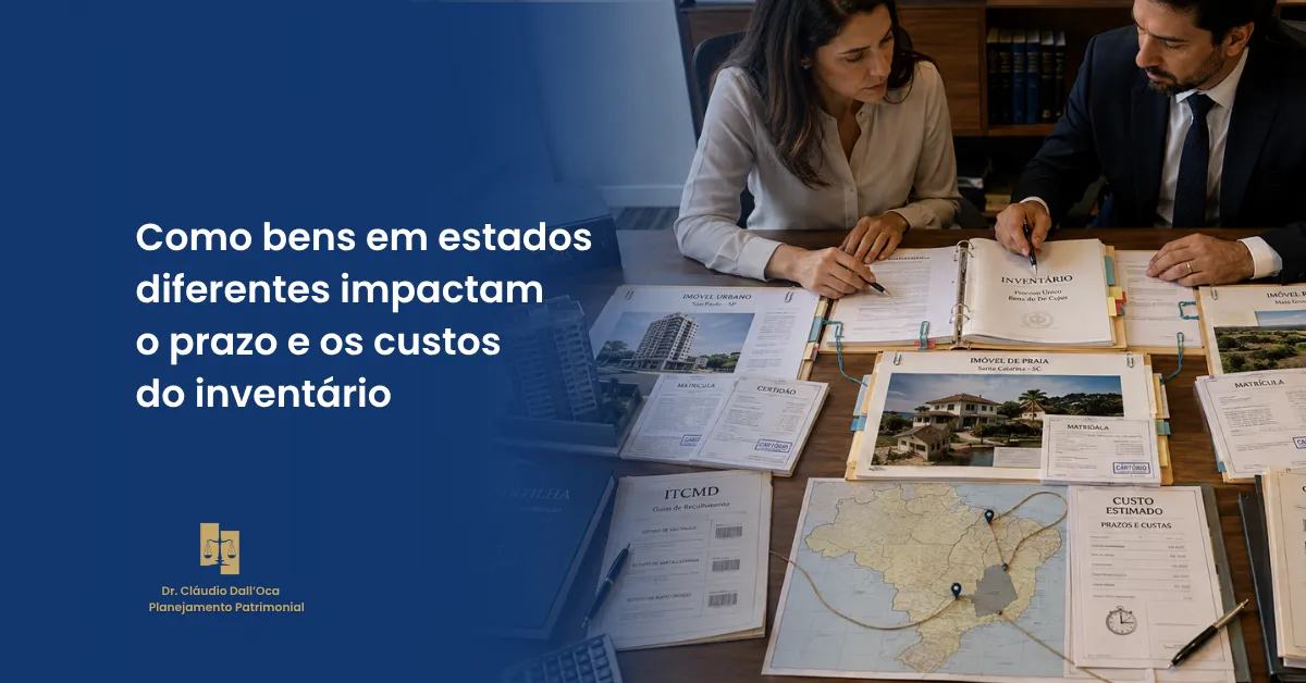 Bens em estados diferentes podem aumentar o prazo e os custos do inventário?