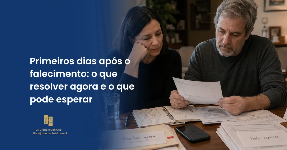 O que resolver nos primeiros dias após o falecimento — e o que pode esperar