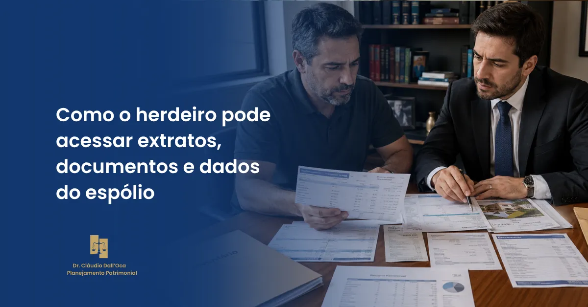 Herdeiro pode acessar extratos e documentos do espólio?