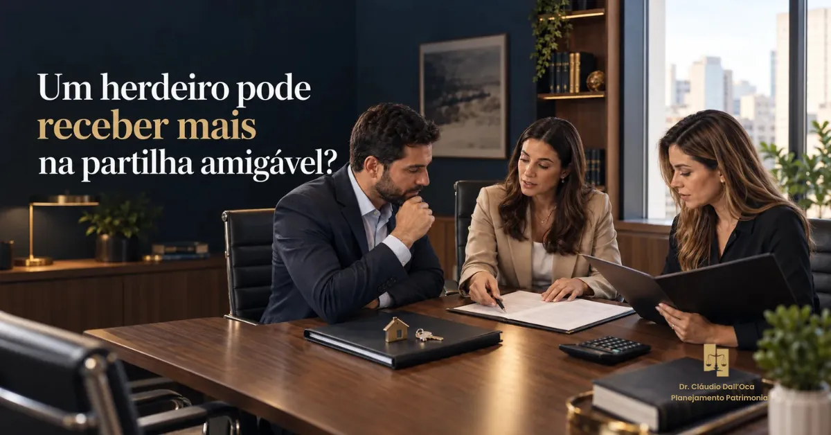 Um herdeiro pode receber mais que outro na partilha amigável?