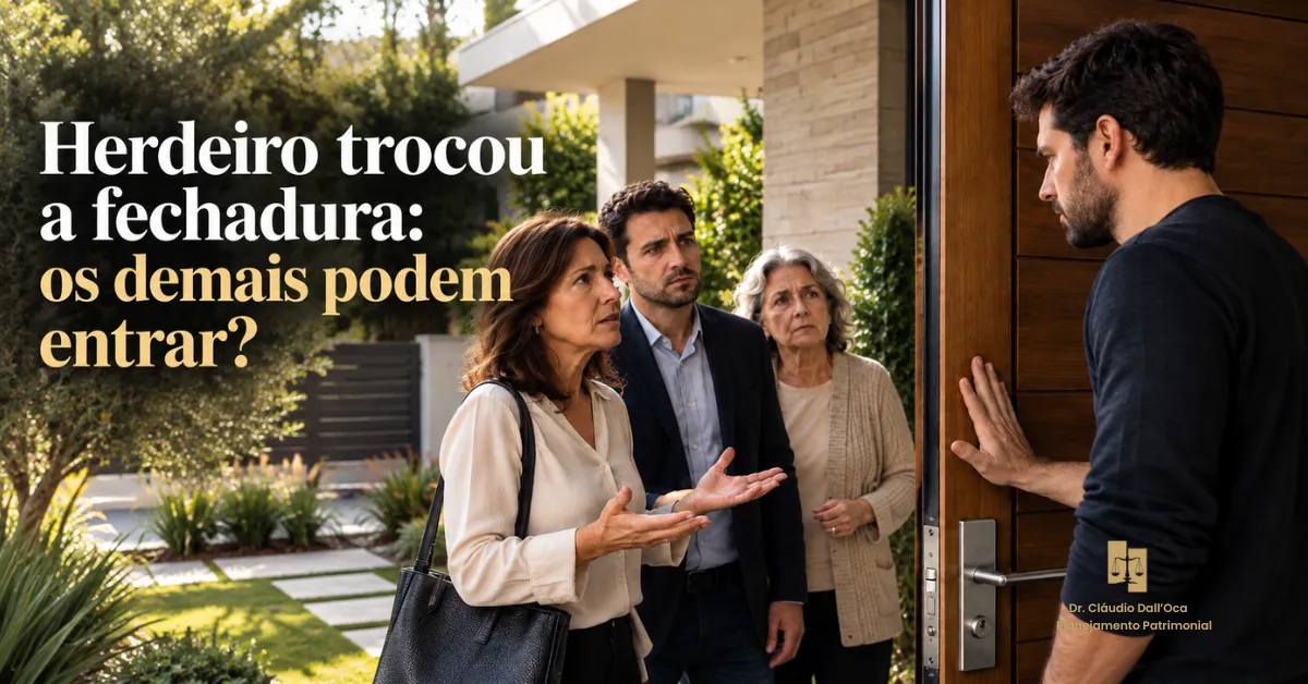 Um herdeiro trocou a fechadura do imóvel: os outros podem exigir acesso?