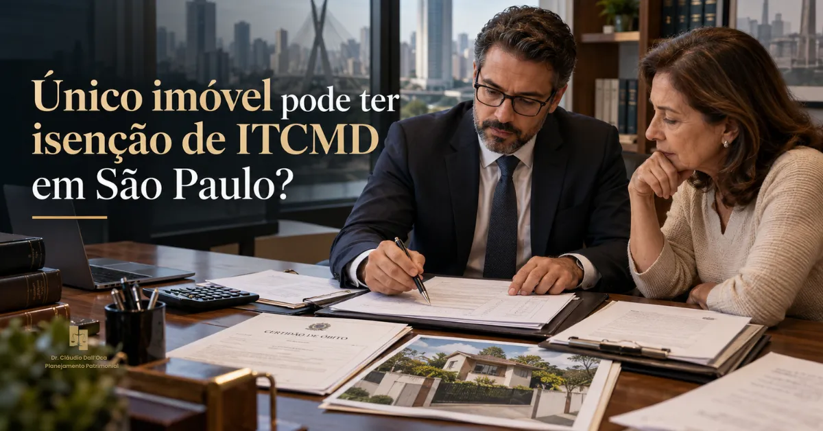 Único imóvel deixado pelo falecido pode ter isenção de ITCMD em São Paulo?