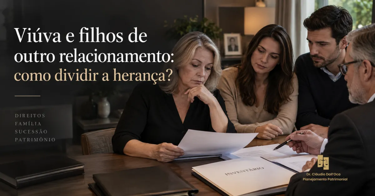 Viúva e filhos de outro relacionamento: como dividir a herança?