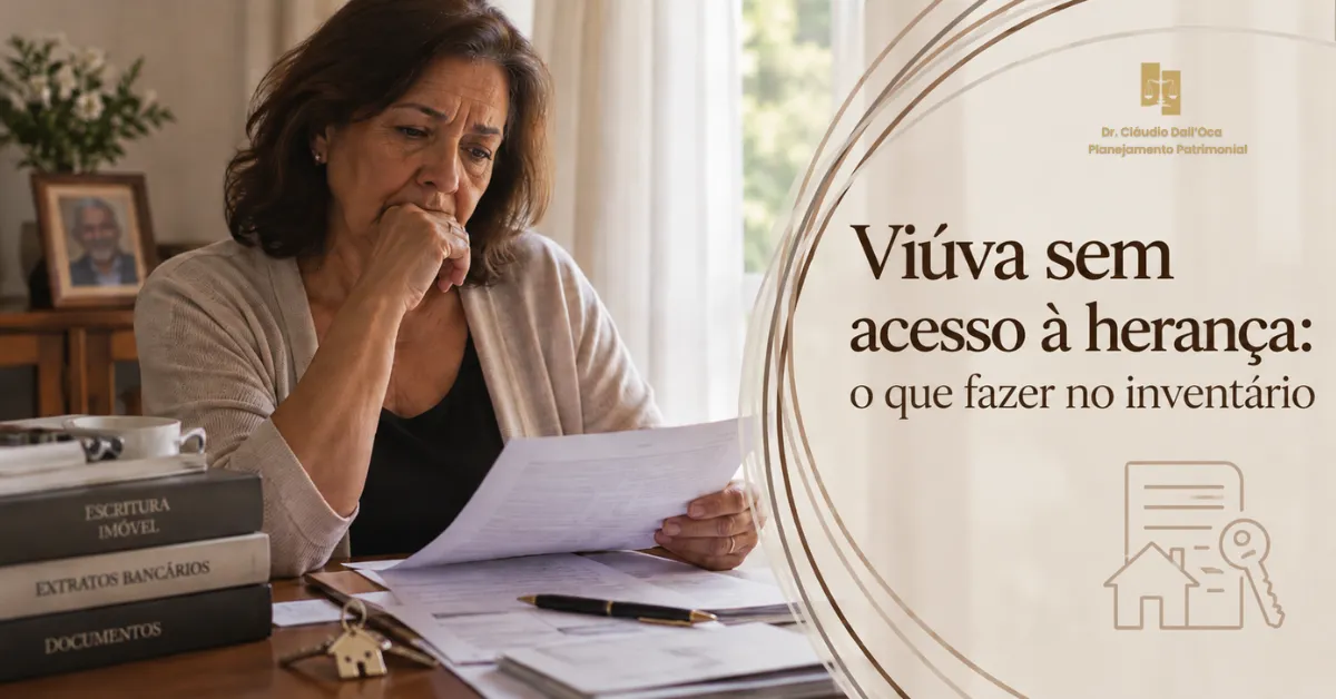 Viúva sem acesso à herança pode pedir proteção judicial?