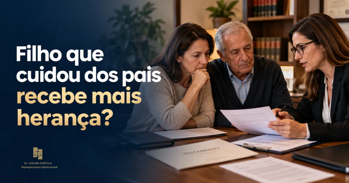 Filho que cuidou sozinho dos pais recebe mais herança?
