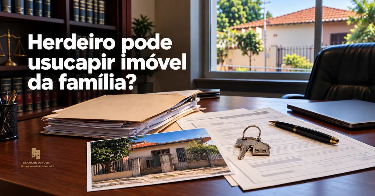 Herdeiro pode usucapir imóvel da família? Como proteger sua parte