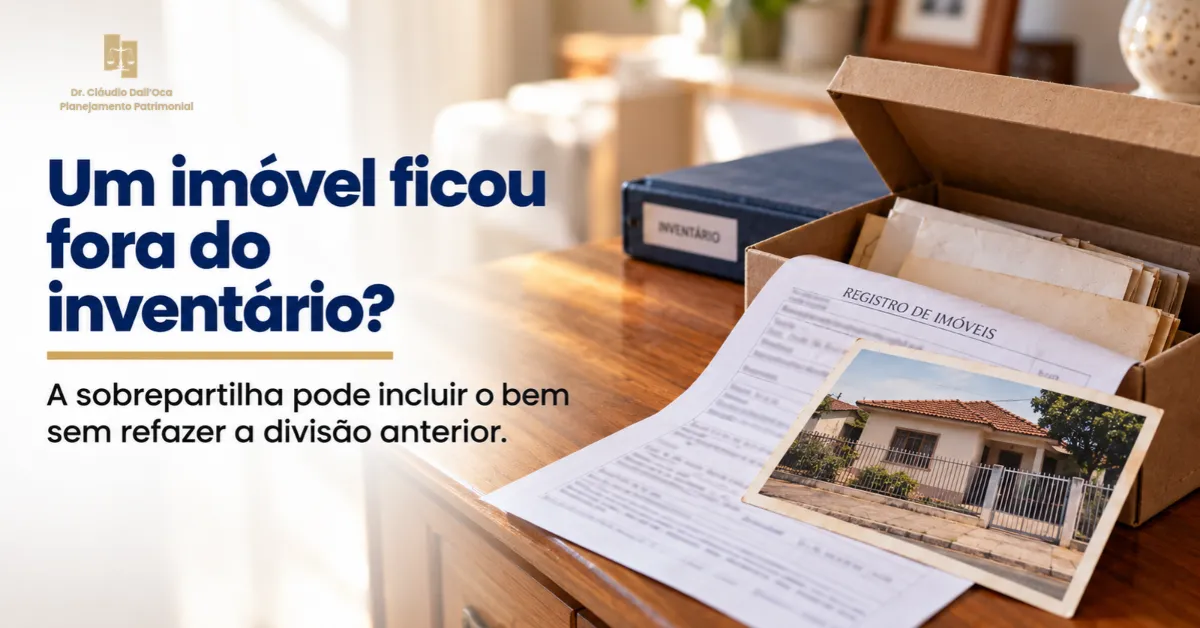 Imóvel descoberto após o inventário: fazer sobrepartilha?