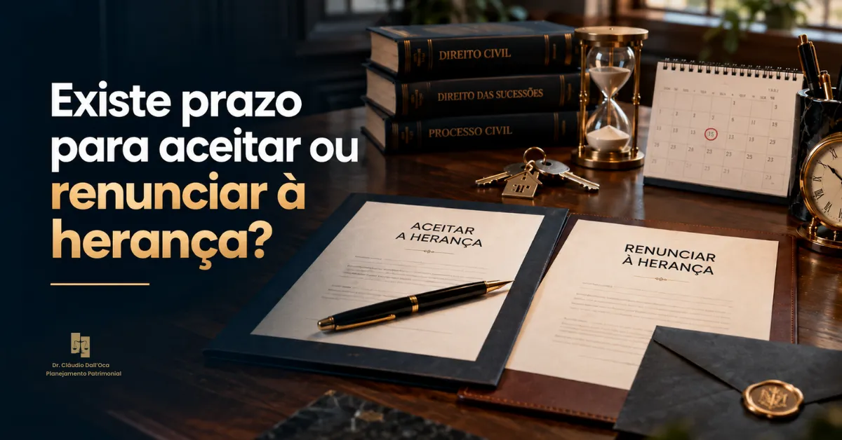 Existe prazo para aceitar ou renunciar à herança?