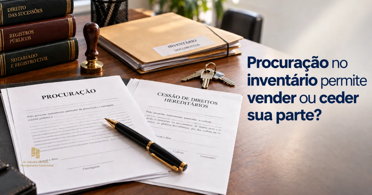 Procuração no inventário permite vender ou ceder minha parte?